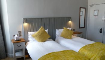 edgar twin room yellow and grey