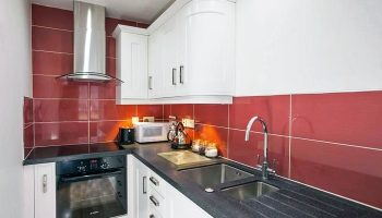 the circus red kitchen